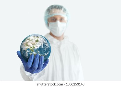 Doctor Examining Health Our Planet Symbol Stock Photo (Edit Now) 147857693