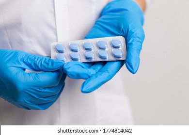 Doctor Holds A Pill For Men's Sexual Health