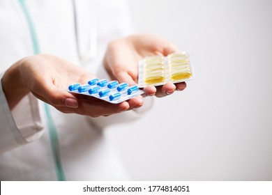 Doctor Holds A Pill For Men's Sexual Health