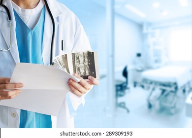 Doctor with Mammography - Shutterstock ID 289309193