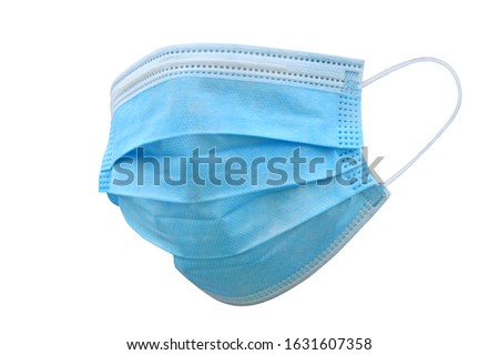 
Doctor mask and corona virus protection isolated on a white background