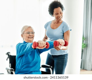 Doctor or nurse or physiotherapist caregiver exercise with senior woman at clinic or nursing home, woman with chronic health condition, disabled person, people with paraplegia - Powered by Shutterstock