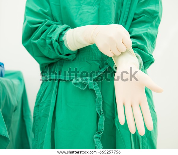 surgical gloves nurse