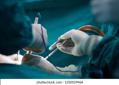 Doctor Operation Of Plastic Surgery  In The Operating Room