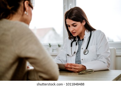 Doctor Reviewing Test Results.