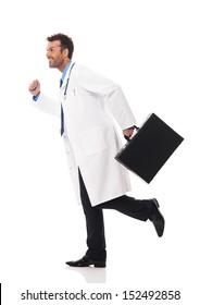 Doctor Running Urgency To Patient
