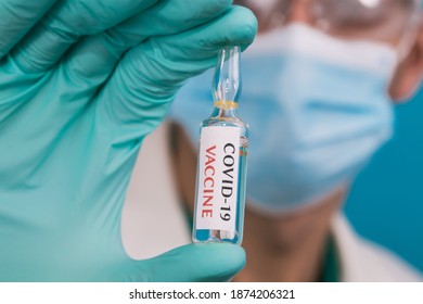 Doctor Or Scientist With Coronavirus Vaccine