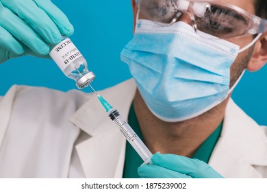 Doctor Or Scientist With Coronavirus Vaccine