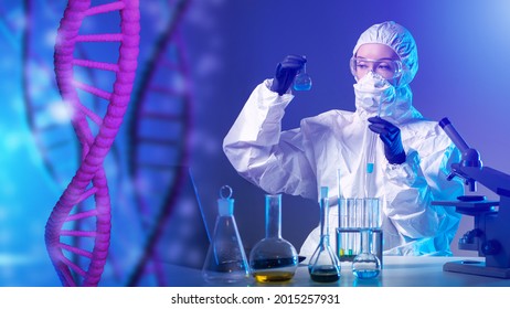 Doctor Scientist Geneticist Lab Geneticist Holds Stock Photo 2015257931 ...