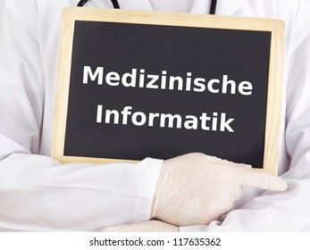 Doctor Shows Information: Health Informatics