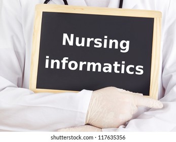 Doctor Shows Information: Nursing Informatics