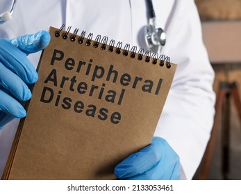Doctor shows page with Peripheral arterial disease PAD.