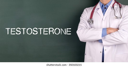 Doctor Standing Front Blackboard Written Chemotherapy Stock Photo (edit 