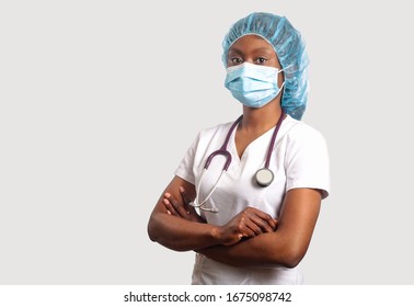 Doctor standing in hospital corridor
