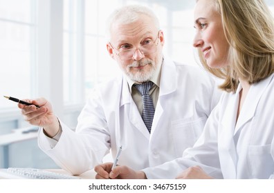 A Doctor Teaches A Student