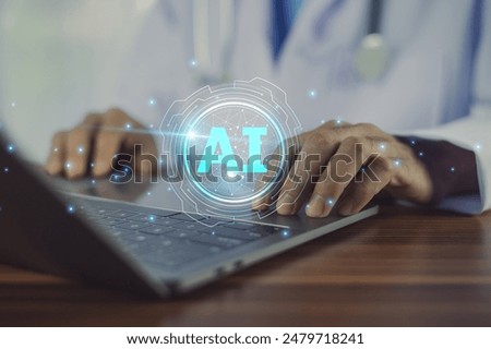 Doctor using AI technology is revolutionizing the medical field by providing faster and more accurate diagnoses, personalized treatment plans, and improved patient outcomes.