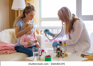 Doctor Visit Sick Baby At Home