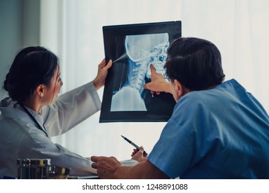 Doctor Women Holding Xray Flim Show Stock Photo 1248891088 