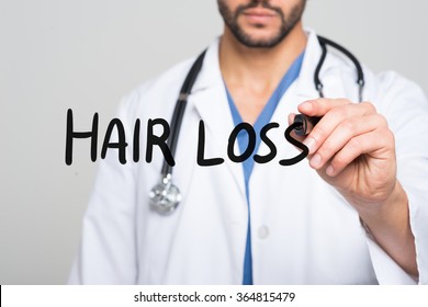 Doctor Writing Hair Loss