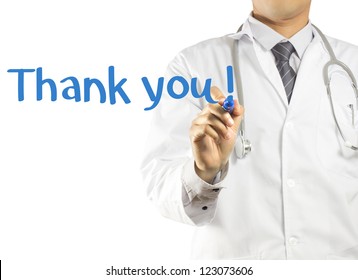 Doctor Writing Thank You !