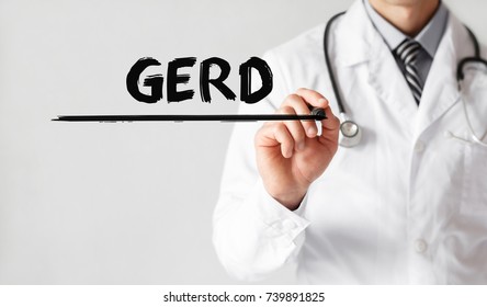 Doctor Writing Word GERD With Marker, Medical Concept