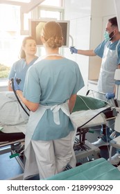 Doctors In Internal Department Of Hospital Performing Endoscopy