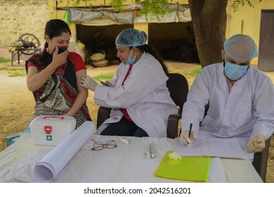 Doctors Are There In The Village For Second Dose Of Vaccine