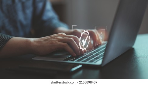 Document Businessman working modern computer Document Management System (DMS), Virtual online documentation database and process automation to efficiently manage files, - Powered by Shutterstock - Get 15% off with code: PIKWIZARD15