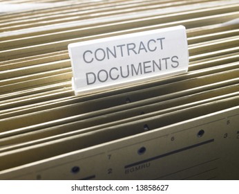 a document cabinet with a folder called 