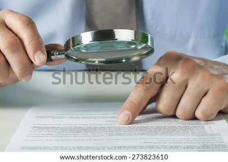 Document, contract, review.