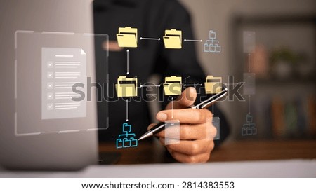 Document controller organizes digital files structured document management, workflow automation, file classification, information architecture, business process mapping, efficient records control.