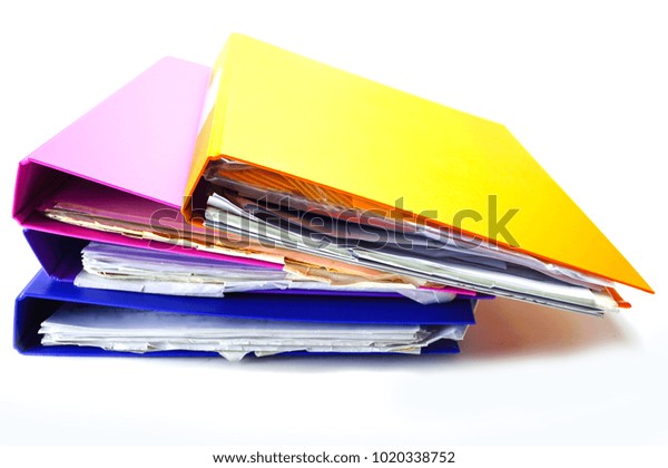 Document File Colorful Stationery Paper Business Stock Photo (Edit Now ...