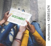 Document Forms Administrative Letters Notes Concept