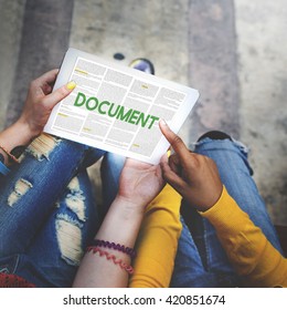 Document Forms Administrative Letters Notes Concept