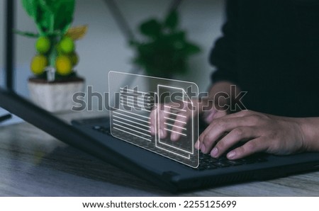 document management concept, online documentation database