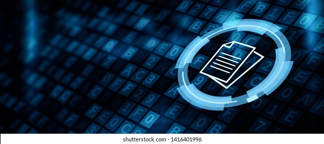 Document Management Data System Business Internet Concept - Shutterstock ID 1416401996