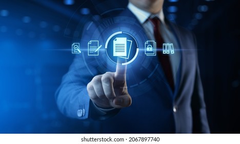 Document Management Data System Business Internet Technology Concept - Shutterstock ID 2067897740