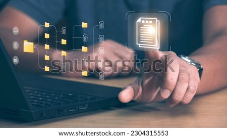 Document Management System  in addition to digitization and process automation to effectively manage files, knowledge and documents in an organization with ERP, enterprise business technology.