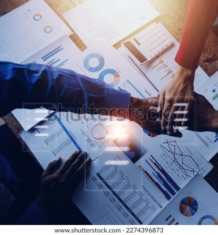 Document management system DMS. Assessment form, questionnaire, checklist and clipboard task management. Businessman working on laptop computer productivity checklist and filling survey form online.
