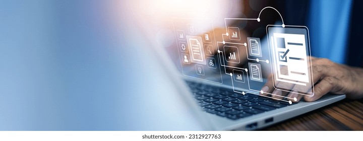 document Management System DMS Folder, File data management or data transfer backup technology.	
