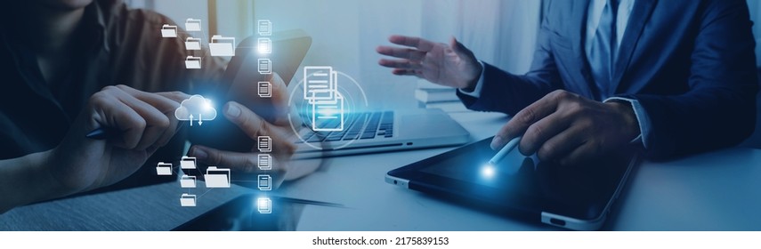 Document Management System Dms Online Documentation Stock Photo ...