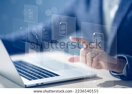 Document Management System DMS and Software for archiving searching and managing files online document database. Consultant information technology setup DMS working on computer