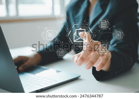 Document Management System: Online Documentation Database and Process Automation for File Management. diagram. Send bulk documents via email.