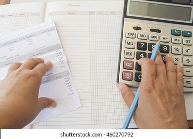 Document And Notebook Monthly Record Expense Income 