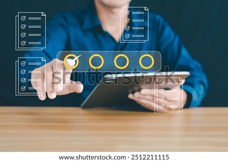 Document submission via database system for approval, electronic document verification, paperless location