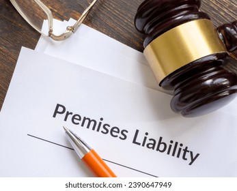 Documents about premises liability and pen.