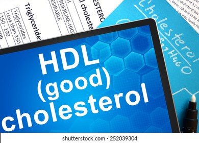 Documents With Cholesterol Formula And Words HDL (good) Cholesterol