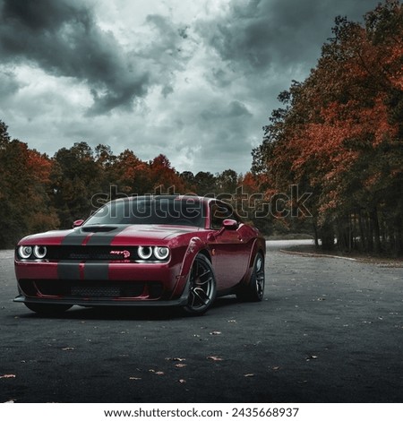 The Dodge Challenger is a classic American muscle car known for its powerful performance and iconic design, offering a thrilling driving experience with a blend of modern technology and nostalgic char