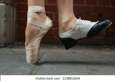 doesnt matter how you dance , just dance featuring tap and pointe shoes
