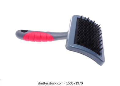 Dog Brush Isolated On White Background 